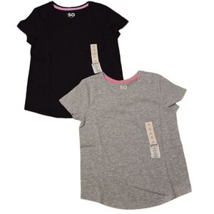 SO BRAND GIRLS 2 SHIRT BUNDLE ALL SIZE MEDIUM (8)